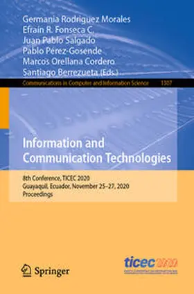 Rodriguez Morales / Fonseca C. / Salgado | Information and Communication Technologies | E-Book | sack.de