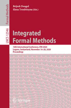 Dongol / Troubitsyna |  Integrated Formal Methods | eBook | Sack Fachmedien
