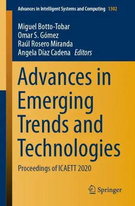 Botto-Tobar / Díaz Cadena / S. Gómez |  Advances in Emerging Trends and Technologies | Buch |  Sack Fachmedien
