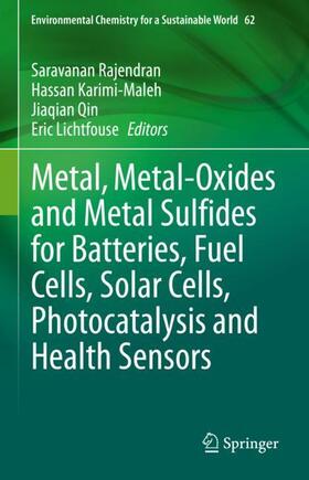 Rajendran / Lichtfouse / Karimi-Maleh |  Metal, Metal-Oxides and Metal Sulfides for Batteries, Fuel Cells, Solar Cells, Photocatalysis and Health Sensors | Buch |  Sack Fachmedien