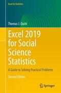 Quirk |  Excel 2019 for Social Science Statistics | Buch |  Sack Fachmedien