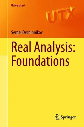 Ovchinnikov |  Real Analysis: Foundations | Buch |  Sack Fachmedien