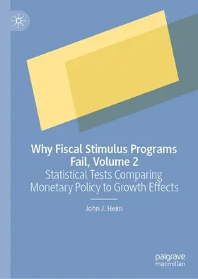 Heim |  Why Fiscal Stimulus Programs Fail, Volume 2 | Buch |  Sack Fachmedien