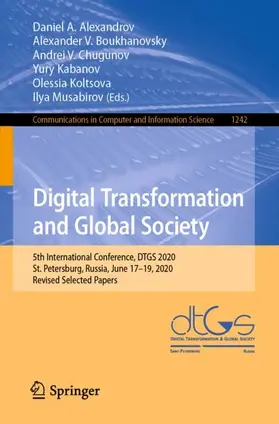 Alexandrov / Boukhanovsky / Musabirov |  Digital Transformation and Global Society | Buch |  Sack Fachmedien