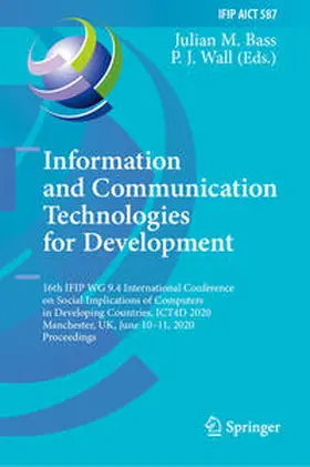 Bass / Wall |  Information and Communication Technologies for Development | eBook | Sack Fachmedien