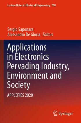 De Gloria / Saponara |  Applications in Electronics Pervading Industry, Environment and Society | Buch |  Sack Fachmedien