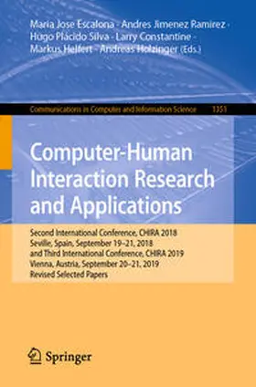 Escalona / Ramirez / Silva |  Computer-Human Interaction Research and Applications | eBook | Sack Fachmedien