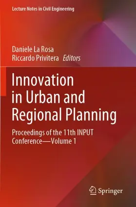 Privitera / La Rosa |  Innovation in Urban and Regional Planning | Buch |  Sack Fachmedien