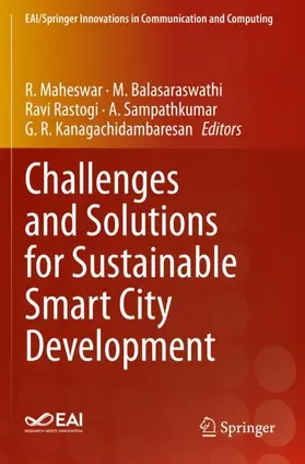 Maheswar / Balasaraswathi / Kanagachidambaresan |  Challenges and Solutions for Sustainable Smart City Development | Buch |  Sack Fachmedien