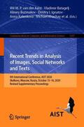 van der Aalst / Lomazova / Batagelj |  Recent Trends in Analysis of Images, Social Networks and Texts | Buch |  Sack Fachmedien