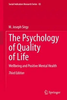 Sirgy |  The Psychology of Quality of Life | eBook | Sack Fachmedien