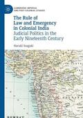 Inagaki |  The Rule of Law and Emergency in Colonial India | Buch |  Sack Fachmedien