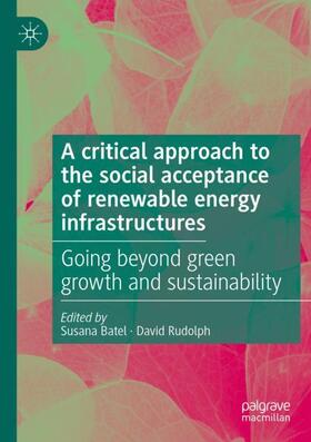 Rudolph / Batel | A critical approach to the social acceptance of renewable energy infrastructures | Buch | 978-3-030-73701-6 | sack.de