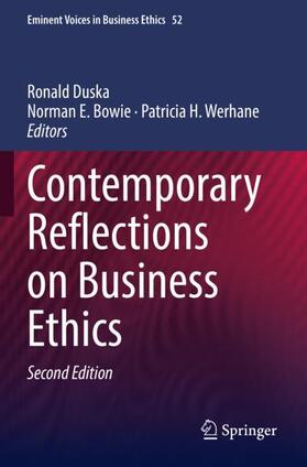 Duska / Bowie / Werhane | Contemporary Reflections on Business Ethics | Buch | 978-3-030-73930-0 | sack.de