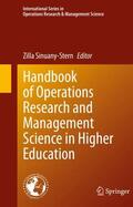 Sinuany-Stern |  Handbook of Operations Research and Management Science in Higher Education | Buch |  Sack Fachmedien