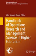 Sinuany-Stern |  Handbook of Operations Research and Management Science in Higher Education | eBook | Sack Fachmedien