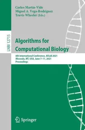 Martín-Vide / Wheeler / Vega-Rodríguez |  Algorithms for Computational Biology | Buch |  Sack Fachmedien