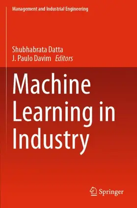 Davim / Datta |  Machine Learning in Industry | Buch |  Sack Fachmedien