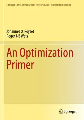 Wets / Royset |  An Optimization Primer | Buch |  Sack Fachmedien