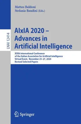 Bandini / Baldoni |  AIxIA 2020 - Advances in Artificial Intelligence | Buch |  Sack Fachmedien