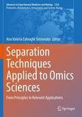 Colnaghi Simionato |  Separation Techniques Applied to Omics Sciences | Buch |  Sack Fachmedien