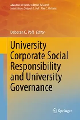Poff |  University Corporate Social Responsibility and University Governance | eBook | Sack Fachmedien