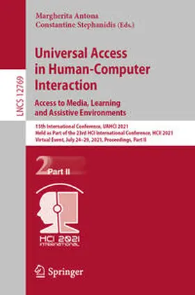 Antona / Stephanidis | Universal Access in Human-Computer Interaction. Access to Media, Learning and Assistive Environments | E-Book | sack.de