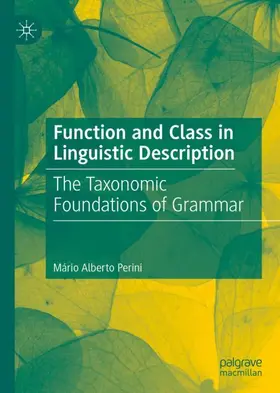 Perini |  Function and Class in Linguistic Description | Buch |  Sack Fachmedien