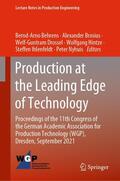 Behrens / Brosius / Drossel |  Production at the Leading Edge of Technology | eBook | Sack Fachmedien