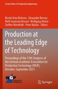 Behrens / Brosius / Nyhuis |  Production at the Leading Edge of Technology | Buch |  Sack Fachmedien