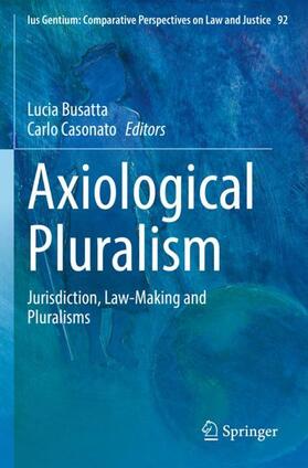 Casonato / Busatta |  Axiological Pluralism | Buch |  Sack Fachmedien