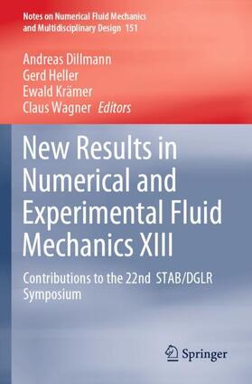 Dillmann / Wagner / Heller | New Results in Numerical and Experimental Fluid Mechanics XIII | Buch | 978-3-030-79563-4 | sack.de