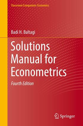 Baltagi | Solutions Manual for Econometrics | E-Book | sack.de