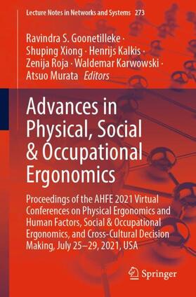 Goonetilleke / Xiong / Murata |  Advances in Physical, Social & Occupational Ergonomics | Buch |  Sack Fachmedien
