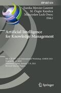 Mercier-Laurent / Owoc / Kayalica |  Artificial Intelligence for Knowledge Management | Buch |  Sack Fachmedien