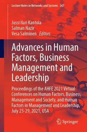 Kantola / Salminen / Nazir |  Advances in Human Factors, Business Management and Leadership | Buch |  Sack Fachmedien