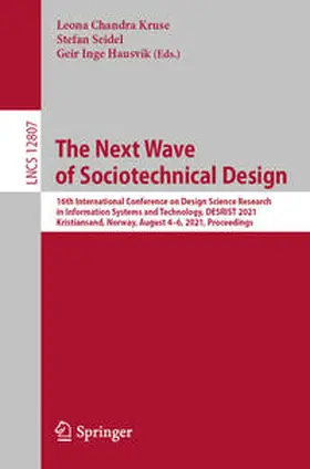 Chandra Kruse / Seidel / Hausvik |  The Next Wave of Sociotechnical Design | eBook | Sack Fachmedien