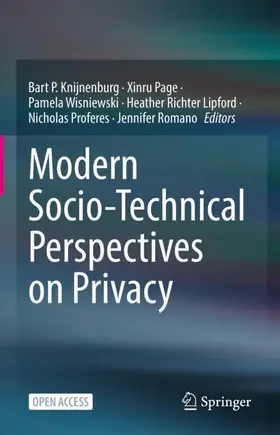 Knijnenburg / Page / Romano |  Modern Socio-Technical Perspectives on Privacy | Buch |  Sack Fachmedien