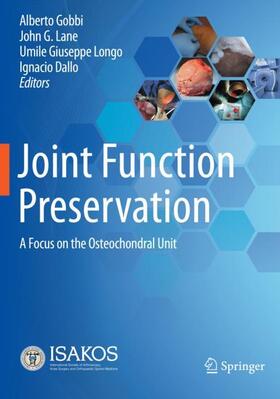 Gobbi / Dallo / Lane | Joint Function Preservation | Buch | 978-3-030-82960-5 | sack.de