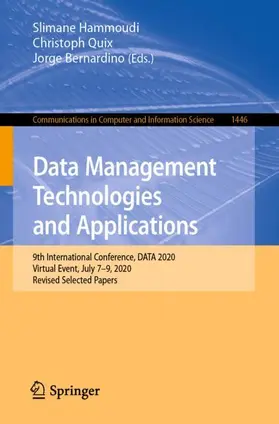 Hammoudi / Bernardino / Quix |  Data Management Technologies and Applications | Buch |  Sack Fachmedien