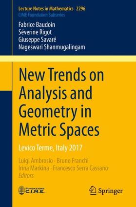 Savaré / Ambrosio / Rigot |  New Trends on Analysis and Geometry in Metric Spaces | Buch |  Sack Fachmedien