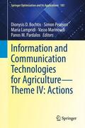 Bochtis / Pearson / Pardalos |  Information and Communication Technologies for Agriculture¿Theme IV: Actions | Buch |  Sack Fachmedien