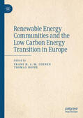 Coenen / Hoppe |  Renewable Energy Communities and the Low Carbon Energy Transition in Europe | eBook | Sack Fachmedien