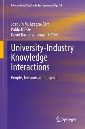 Azagra-Caro / Barberá-Tomás / D'Este |  University-Industry Knowledge Interactions | Buch |  Sack Fachmedien