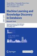 Oliver / Pérez-Cruz / Lozano |  Machine Learning and Knowledge Discovery in Databases. Research Track | Buch |  Sack Fachmedien