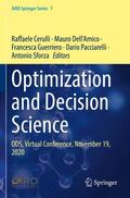 Cerulli / Dell'Amico / Sforza |  Optimization and Decision Science | Buch |  Sack Fachmedien