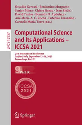 Gervasi / Murgante / Torre | Computational Science and Its Applications – ICCSA 2021 | E-Book | www.sack.de