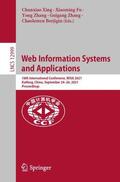 Xing / Fu / Borjigin |  Web Information Systems and Applications | Buch |  Sack Fachmedien