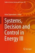 Zaporozhets |  Systems, Decision and Control in Energy III | Buch |  Sack Fachmedien