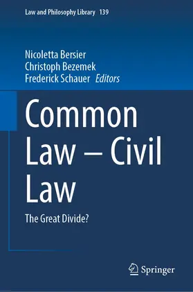 Bersier / Schauer / Bezemek |  Common Law - Civil Law | Buch |  Sack Fachmedien